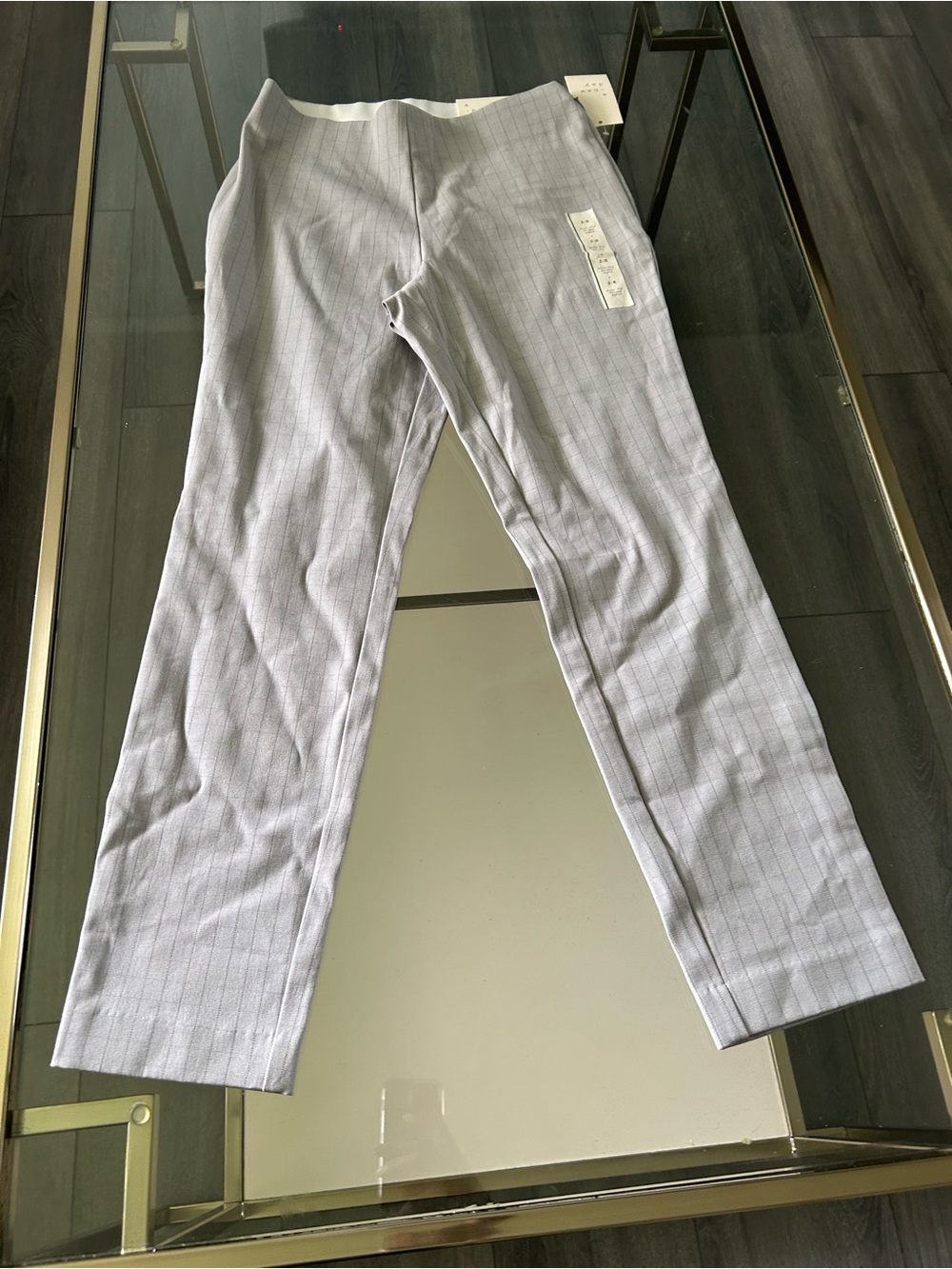 a new day Light Gray Pinstripe Men's Dress Pants